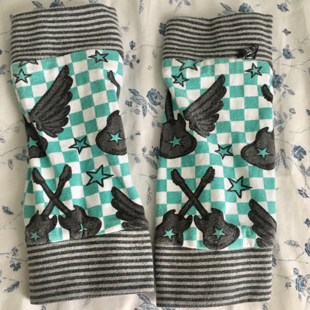 Baby knee protectors leg warmers unique Etsy handmade guitar